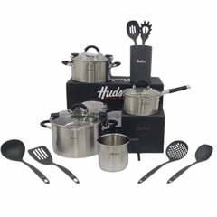 Set Hudson Acero Inoxidable Jarro Utensilios