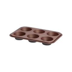 Set X 6 Molde Muffins Cupcake Tramontina Teflon Fuente Horno