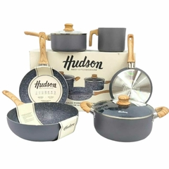 Set Bateria Hudson Ceramica Antiadherente 6 Piezas Granito