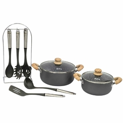 Set Cacerolas Antiadhrente Ceramica Granito utensilios