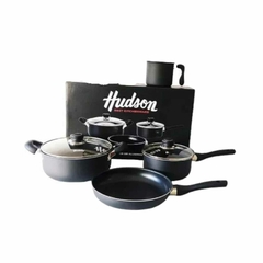 Set Juego Ollas Hudson Teflon Antiadherente Jarro 6pz