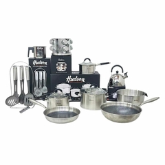 Juego Ollas Set Bateria Hudson Acero Inox Triple Fondo