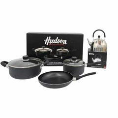 Bateria Cocina Hudson Teflon Doble Capa Antiadhernete Pava