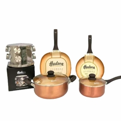 Set Bateria Ollas Hudson Ceramica Antiadherte 12pz Especiero