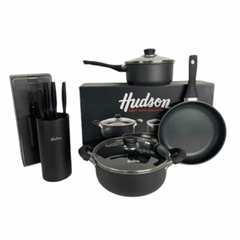 Batería De Cocina Aluminio Teflon Hudson Cuchillos