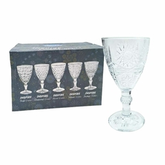 Copa De Vidrio Vino Agua Inspire Pack X6