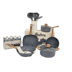 Juego De Cocina Hudson 7pz Induccion Utensilios