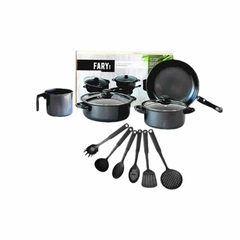 SET DE OLLAS BÁSICO BATERÍA COCINA FARY HOME 10PZ