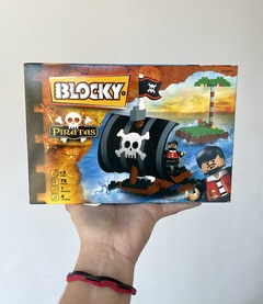 01-0637 BLOCKY BALSA PIRATAS 78 PIEZAS (7797336006372)