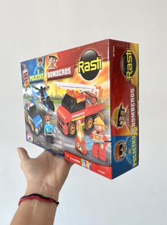 01-1085 RASTI POLICIA-BOMBERO 2 EN 1 120 PIEZAS (7797336010850) - comprar online