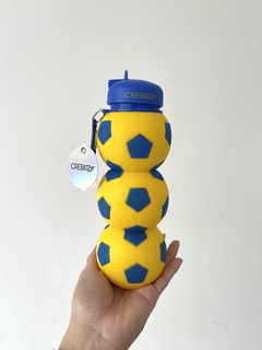 CK278 BOTELLA PELOTA 800ML SILICONA BOCA JUNIORS (092626518762)