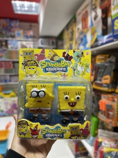 BOB ESPONJA EN BLISTER AMARILLO X2 (6940290202101) - La Casa Del Juguete