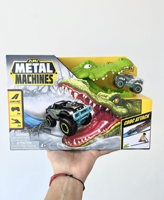 7058 ZURU METAL MACHINES COCODRILO CON AUTO Y PISTA (7798347089644)