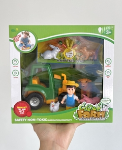 50862 SET DE GRANJA/ TRACTOR C/ ACCESORIOS EN CAJA (7795820136727)