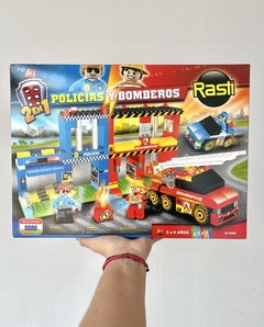 01-1086 RASTI POLICIA/ BOMBEROS 240 PIEZAS (7797336010867)