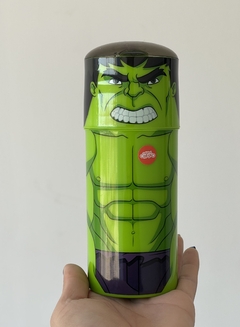 SP712 VASO FIGURA CON TAPA HULK 350ML (092626502761)