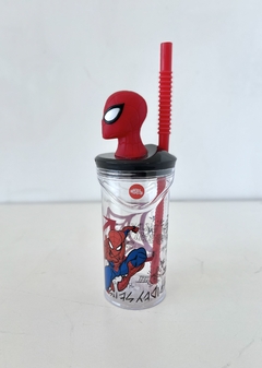 HA162 VASO CON FIGURA SPIDERMAN 360ML (092626516638)