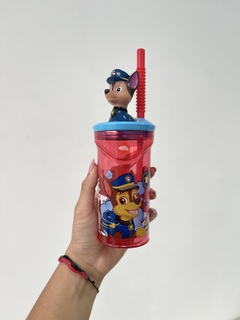 PW201 VASO CON FIGURINE PAW PATROL 360ML (092626525296)