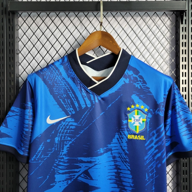 Camisa Brasil Azul Dri Fit Masculina 2022