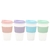 Vaso plastico duro con tapa colores pastel - comprar online