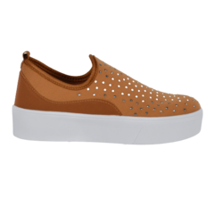 Slip On Caramelo Strass Grafite Lj Luciana Janich - comprar online