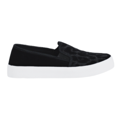 Slip On Preto/Onça com Gliter Lj Luciana Janich - comprar online