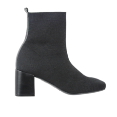 Bota Textil/Elastano Preta Salto 7cm Lj Luciana Janich na internet