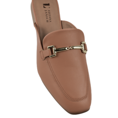 Mule Atanado Blush Placa Dourada Frontal Lj Luciana Janich - comprar online