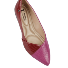 Sapatilha Verniz Pink/Vermelho Bico Fino Lj Luciana Janich - comprar online