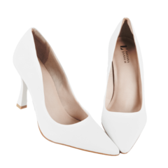 Tenis branco bico fino clearance