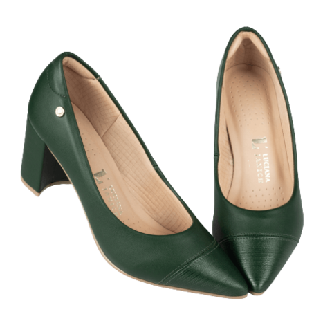 Scarpin verde claro top