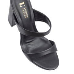 Tamanco Preto Salto Bloco 10cm Lj Luciana Janich - comprar online