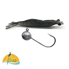 Isca Artificial Camarão 6 cm com Jig Head