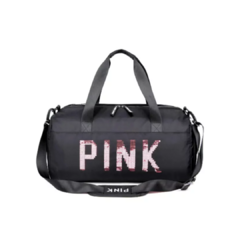 BOLSO PINK GLITTER - NEGRO