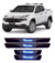 Soleira com Led Aço Inox Fiat Toro 2017 Em Diante