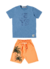 CONJ. IOLUIGI CAMISA BORDADA LETS SHORTS MOLETINHO (10095)