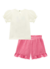 CONJ INFANTI BATA ABACAXI/SHORT MALHA WAVE (10932) - comprar online