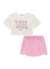 CONJUNTO INFANTI BLUA BOXY LOVE AWAYS E SHORTS SAIA (10973) na internet