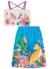 CONJUNTO INFANTI CROPPED TROPICAL E SAIA MIDI ONCINHA (110822) na internet