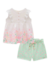 CONJUNTO INFANTI BATA FLORZINHAS E SHORT MOLECOTTON (11053) - comprar online