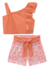 CONJUNTO INFANTI CROPPED NYLON/ SHORT ESTAMPADO (11050) - comprar online