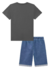 CONJ. LUC BOO CM KEEP ON REAL/ SHORT JEANS (11081) - Happy Store Moda Infantil