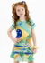 VESTIDO INFANTI ESTAMPA BRASIL (5521)