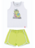 CONJ. PIJAMA KELY E KETY MONSTRINHOS / SHORTS MEIA MALHA (7725)