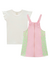 CONJ. INFANTI SALOPETE MOLETOM ZIPER / BLUSA EM CANELADO CAPRI (6779) - Happy Store Moda Infantil