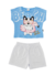 CONJ. FAKINI BLUSA CACHORRO BULDOG/SHORT MOLETINHO(11722)