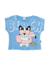 CONJ. FAKINI BLUSA CACHORRO BULDOG/SHORT MOLETINHO(11722) - comprar online