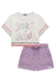 CONJ. KUKIÊ BL BORN TO BLOM/SH MOLETOM (12220) - Happy Store Moda Infantil