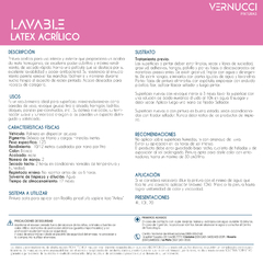 Látex Lavable interior- exterior - Vernucci