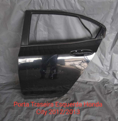 Porta Traseira Esquerda Honda City 2008 Até 2013